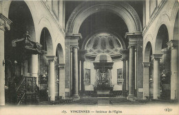 94 -   VINCENNES - INTERIEUR DE L'EGLISE - Vincennes