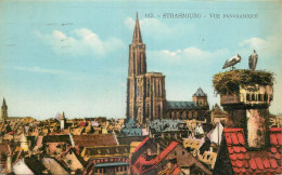 68 - STRASBOURG - VUE PANORAMIQUE - CIGOGNES - Strasbourg