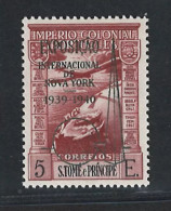 Portugal STP 1938 "Airmail New York Expo Surcharge" Condition MVLH OG Mundifil #16a - St. Thomas & Prince