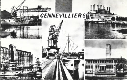 16  ---  92  GENNEVILLIERS  La Centrale Electrique Et Le Port De Paris - Gennevilliers