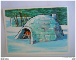 Chromo Chocolat Coop Notre Univers N° 77 Igloo Igloe Esquimau Eskimo - Altri & Non Classificati