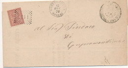 1876 GROTTAMMARE MARCHE DOPPIO CERCHIO + NUMERALE A PUNTI - Impuestos