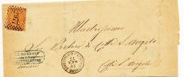 1877 CASTELLAMMARE ADRIATICO DOPPIO CERCHIO + NUMERALE A PUNTI  + FIRMA SINDACO - Marcofilía