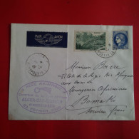 LETTRE PARIS POUR BAMAKO CACHET REGIE AIR AFRIQUE ALGER GAO BAMAKO 1938 PAR AVION - Altri & Non Classificati