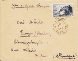 1947. REP. FRANCAISE. 2O F Pointe Du Raz Single On Fine Cover To Baden, Zone Occupation Franc... (Michel 760) - JF545762 - Cartas & Documentos