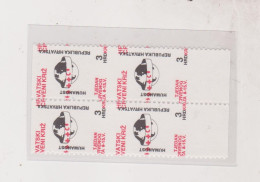 CROATIA.red Cross Charity Stamp,horizontal Imperforated Bloc Of 4,MNH - Croatia