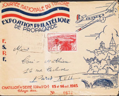 1947. REP. FRANCAISE. 6 F Cannes Single On Special Cover (tears) JOURNEE NATIONALE DU TIMBRE ... (Michel 757) - JF545766 - Briefe U. Dokumente