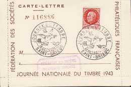 1943. REP. FRANCAISE. 1F50 Marschall Philippe Pétain On Fine CARTE LETTRE With Special Cancel... (Michel 524) - JF545774 - Lettres & Documents