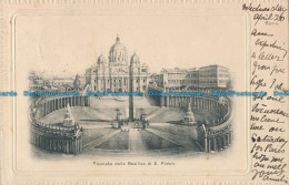 R012677 Facciata Della Basilica Di S. Pietro. A. Fiamma - Welt