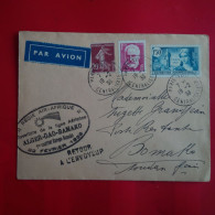 LETTRE PARIS POUR BAMAKO CACHET REGIE AIR AFRIQUE ALGER GAO BAMAKO 1938 PAR AVION - Autres & Non Classés