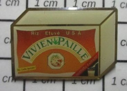 2917 Pin's Pins / Beau Et Rare / ALIMENTATION / RIZ ETUVE DES USA VIVIEN PAILLE - Lebensmittel