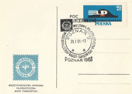 Poland Postmark D61.07.29 POZNAN.02: Philatelic Exhibition Intermess II (analogous) - Ganzsachen