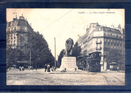 75. Paris. La Place Denfert Rochereau - Arrondissement: 14