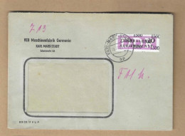 Los Vom 07.05 -  Dienst-Briefumschlag Aus Karl-Marx-Stadt Nach Merseburg 1957 - Lettres & Documents