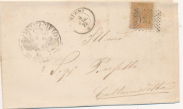 1875 RIESI DOPPIO CERCHIO + NUMERALE A PUNTI - Marcophilie