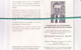 Broeder Adrianus (Marcel Beier), Schepdaal 1924, Oostakker 1999. Foto - Décès