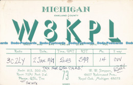 R012770 Michigan Oakland County W8KPL. William W. Simpson. 1967 - Welt