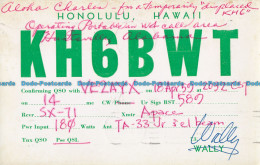 R012776 Honolulu. Hawaii KH6BWT. 1959 - Welt