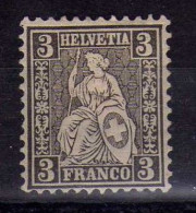 Suisse - (1862) - 3 C.   Helvetia Assise - Neufs* - MH - Ungebraucht