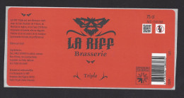 Etiquette De Bière Triple  -  Brasserie La Riff à Saint Pryvé Saint Mesmin (45) - Birra