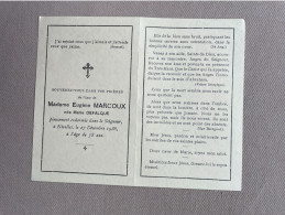 DEFALQUE Marie (°VIEUX-GENAPPE 1858) +NIVELLES 1936 - MARCOUX - Décès