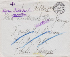 1916. DEUTSCHLAND. Interesting Feldpost Cover Cancelled COTTBUS 7.5.16 To Herrn Leutnant Hans Junge, Retur... - JF545852 - Besetzungen 1914-18