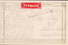 1916. DEUTSCHLAND. Interesting Feldpost Postcard (SMS Dresden Wird In Neutrale Gewassern Chiles Von Engl. ... - JF545857 - Besetzungen 1914-18