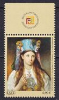 2021. Estonia. Estonian Bride, By Gustav Adolf Hippius (1852). MNH. Mi. Nr. 1029 - Estonie