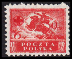 1921. POLSKA. Red Cross 6 M + 30 M In Hinged.  (Michel 155) - JF545889 - Unused Stamps