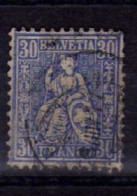 Suisse - (1867-78) - 30 C. Helvetia Assise - Oblitere - Used Stamps