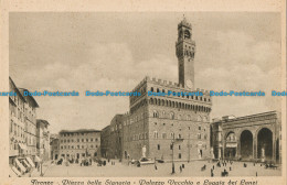 R013189 Firenze. Piazza Della Signoria. Palazzo Vecchio E Loggia Dei Lanzi. A. S - Wereld