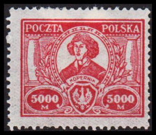 1923. POLSKA.  KOPERNIK 5000 M. Hinged. (Michel 184) - JF545901 - Nuevos