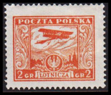 1925. POLSKA.  AIR MAIL LOTNICZA Plane LVG System Schneider 2 GR.  Hinged. (Michel 225) - JF545905 - Nuovi