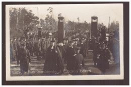 LATVIA Riga Latvijas Valsts Prezidenta J. Čakstes Bēres 1927 Photopostcard - Letonia