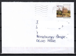 MiNr. 3055; UNESCO-Welterbe: 1250 J. Kloster Lorsch, Auf Portoger. Brief Von BZ 59 Nach Halle; B-1170 - Brieven En Documenten