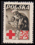 1947. POLSKA. Red Cross 5 + 5 Zl. Hinged.   (Michel 471) - JF545917 - Gobierno General