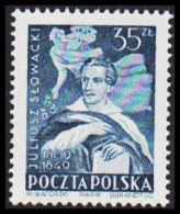 1949. POLSKA. Juliusz Słowacki 35 Zl. Hinged.   (Michel 538) - JF545920 - Governo Generale