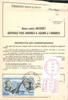 AFFRANCHISSEMENT MIXTE SUR ORDRE DE REEXPEDITION DE FOIX ARIEGE 1977 - Posttarieven