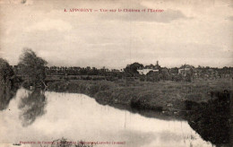 N°2086 W -cpa Appoigny -vue Sur Le Château Et L'Yonne- - Appoigny