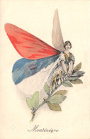Militaria - Patriotique - Femme Papillon - Drapeau - Surréalisme - MONTENEGRO - N° 16 - Patriotic