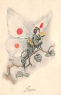 Militaria - Patriotique - Femme Papillon - Drapeau - Surréalisme - JAPON - N° 17 - Patriotic
