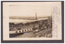 LATVIA Riga Harbour Soldiers, Ship 1917 Feldpost Photopostcard - Letonia