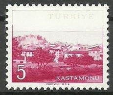 Turkey; 1958 Cities "Kastamonu", Color Tone ERROR MNH** - Nuevos