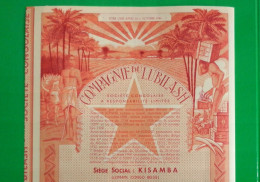 T-CBE CONGO Compagnie Du Lubilash Société Congolaise 1949 - Altri & Non Classificati