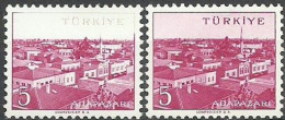 Turkey; 1958 Cities "Adapazari", Color Tone ERROR MNH** - Nuovi