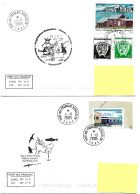 PO - 75 - 4 Enveloppes Kerguelen - Cachets Illustrés Et Signatures - Briefe U. Dokumente