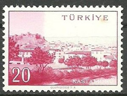 Turkey; 1958 Cities "Kastamonu", Color Tone ERROR MNH** - Neufs