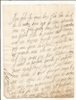 N°2025 ANCIENNE LETTRE DE ELISABETH DE NASSAU A SEDAN A MON FILS DATE 1641 - Historische Dokumente