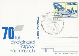 Poland Postmark D91.06.09 POZNAN: Trade Fairs (analogous) - Interi Postali