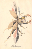 Militaria - Patriotique - Homme - Insecte Scarabée - Drapeau - Surréalisme - ALLEMAGNE - N° 18 - Patrióticos